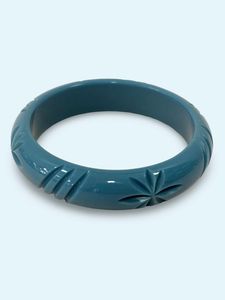 Brazalete de resina tallada con diseño Floral de Color personalizado, joyería Vintage hecha a mano para mujeres y niños, pulsera, brazaletes, regalo - Product Image 3