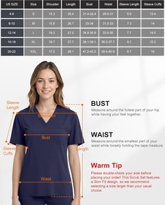 Ensembles d'uniformes de gommage élégants et durables Pantalons de jogging en coton et polyester Vente en gros Combinaisons de gommage médical pour médecins et infirmières à l'hôpital - Product Image 5
