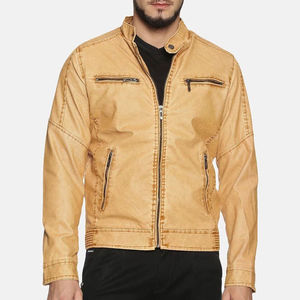 Chaqueta de cuero para hombre de bajo precio, ropa informal de talla grande, chaqueta de cuero de moda genuina hecha en Pakistán, chaquetas para hombre - Product Image 1
