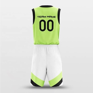 Conjunto de Uniforme de Baloncesto Sublimado Personalizado, de Secado Rápido, en Poliéster, sin Mangas, para Equipos Deportivos - Product Image 6