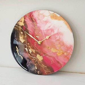 HANDMADE Epoxy Resin <b>Wall</b> <b>Clock</b> Epoxy Resin Living Room best qulatiye Furniture Home <b>Decor</b> <b>Wall</b> <b>Clock</b> Customized best - Product Image 3