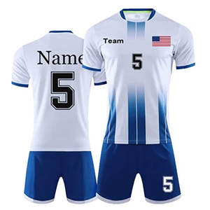 เสื้อฟุตบอลสำหรับผู้ชายเสื้อฟุตบอลพิมพ์ลายแบบกำหนดเองชุดกีฬาฟุตบอลส่วนตัวสำหรับผู้ใหญ่ชื่อทีมโลโก้สไตล์การฝึกซ้อม - Product Image 2