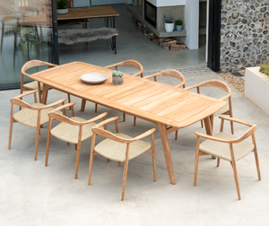 Conjunto de Comedor de Madera Resistente a la Intemperie (8 Plazas) - Product Image 6