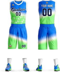 Bajo MOQ Uniformes de baloncesto personalizados Conjunto Ropa deportiva Uniforme de baloncesto transpirable - Product Image 1