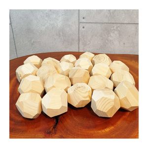 Jouet d'empilage de roche en bois fait à la main Montessori, pierres d'équilibre de roche en bois durables pour le jeu éducatif des tout-petits - Product Image 1