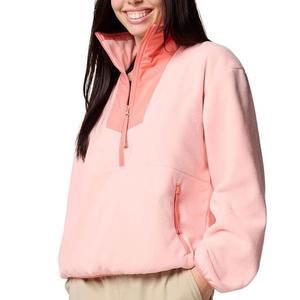 Women Loose Fit Half <b>Zipper</b> <b>Sweatshirt</b> Cozy Fleece Pullover Half Zip <b>Sweatshirt</b> Streetwear Style Loose Fit Minimal Design Top - Product Image 5