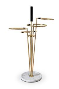 Soporte para sombrilla de metal con acabado dorado, muy vendido, personalizable, para decoración del hogar. - Product Image 4