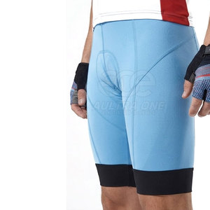 Shorts de cyclisme athlétiques modernes pour hommes, taille élastique, tissu tricoté respirant et léger, séchage rapide, conçus pour l'entraînement sportif - Product Image 2
