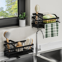 Brosse éponge métal séchage égouttoir étagère de rangement étagère égouttoir porte-serviettes cuisine évier accessoires organisateur peu encombrant