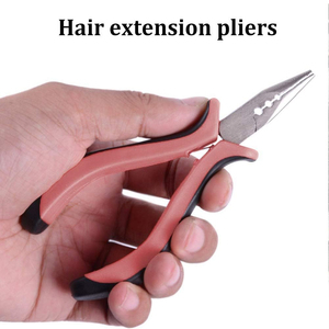 Pince à ruban adhésif pour extensions de cheveux Pince à ruban adhésif en acier inoxydable à revêtement de couleur Pince à pointe plate pour extensions de cheveux - Product Image 3