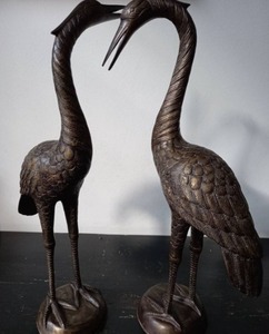 รูปปั้นนกกระเรียนตกแต่งสวนรูปปั้นตกแต่งด้วยมือบ้านไร่สนามหญ้ารูปปั้นนกขนาดใหญ่อุปกรณ์ตกแต่งกลางแจ้ง - Product Image 2