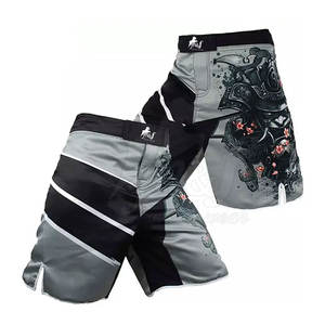 Pantalones cortos de MMA para hombre, material absorbente de humedad, ajuste seguro, cortes laterales de movimiento completo para un rendimiento atlético seguro, ropa de artes marciales - Product Image 2