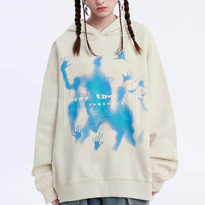 เสื้อฮู้ดทรงหลวมพิมพ์ลายโลโก้ของคุณเอง - Product Image 4