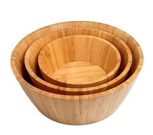 Cuenco básico de bambú para servir para cocina, buffet, catering, restaurante, hotel, cena, ensalada, aperitivo, fruta, pan, mesa, exhibición de alimentos - Product Image 5