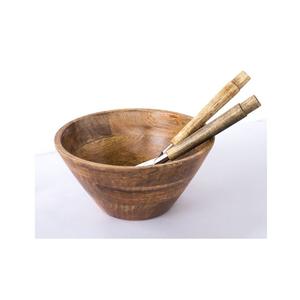 Mesa de comedor decorativa sopa de fideos ensaladera cuenco impreso de madera baja cantidad tamaño personalizado cuencos para interiores y exteriores - Product Image 5