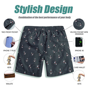 Pantalones cortos de calidad superior con logotipo personalizado al por mayor, pantalones cortos de algodón y poliéster de verano a bajo precio de Pakistán, pantalones cortos de baño a la moda para hombre - Product Image 4