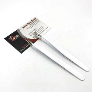 Pinzas para Pestañas ASB Personalizadas Blancas, Acero Inoxidable de Grado Quirúrgico, Antiestáticas, Precisión, Agarre Fuerte, Sostenibles - Product Image 6