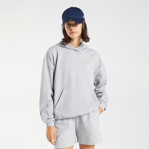 Sweat à capuche surdimensionné 100% coton avec logo personnalisé pour femmes et sweat-shirt polaire unisexe pour l'hiver grande taille vêtements d'hiver unisexe pour hommes - Product Image 1