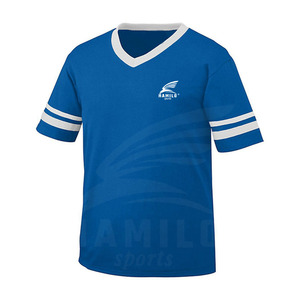 Haut maillot de football en polyester avec nouveau design séchage rapide et impression de nom haut souple avec logo de l'équipe maillot vierge d'origine - Product Image 4