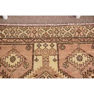 Petit tapis turc 3,5x2,2 pieds (106x66 cm), tapis oriental brun vintage - Product Image 5