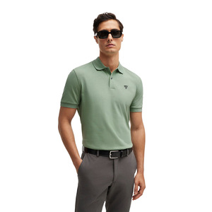 T-shirt polo d'été à manches courtes pour hommes, t-shirt polo en coton respirant avec logo personnalisé, t-shirt polo Slim Fit - Product Image 1