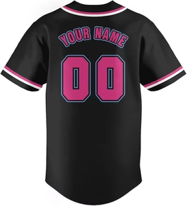 OEM Trendy Baseball Softball Uniform Shirts Breathable Quick Dry <b>Light</b> Weight Plus Size Unisex Team Name Number Jersey - Product Image 2