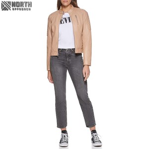 Nouvelle veste en cuir unisexe de luxe à prix compétitif Camouflage Service OEM personnalisable à l'avant - Product Image 2