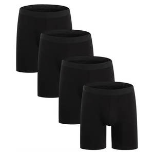 Calzoncillos Bóxer de Algodón 100% de Alta Calidad para Hombre, Sólidos, No Tejidos, Frescos, Cómodos, Transpirables y Elásticos - Product Image 2