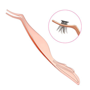 Premium 2025 Eyelash Extension <b>Applicator</b> stainless steel custom <b>Label</b> Volume eyelash Tweezer - Product Image 4