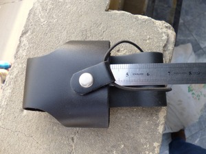 High Quality WOK Durable Leather Case Carrying Holder Holster for <b>Walkie</b> <b>Talkie</b> Radio Handmade Lightweight Handmade Lightweight - Product Image 3