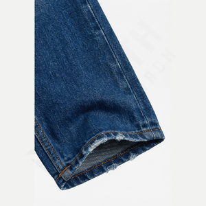 OEM <b>Men's</b> Comfortable 100% Cotton Denim Pant Custom Color Straight <b>Jean</b> <b>Embroidered</b> Button Waterproof Breathable Winter Bulk - Product Image 6