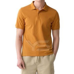 High Quality Men's for Polo Shirt Plus Size Cotton Spandex <b>Mixed</b> <b>Fabric</b> With Multi Color Option - Product Image 6