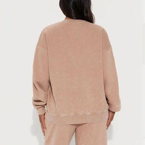 Jersey informal para mujer, sudadera de lana suave para uso diario, tarifa barata, transpirable, OEM/ODM, sudadera personalizada para mujer - Product Image 2