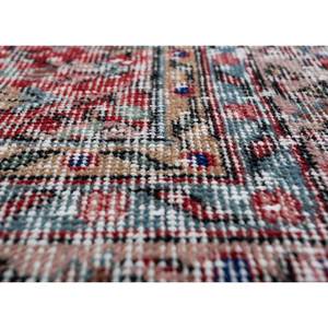 Tapis en laine vintage 9x12 noué à la main, motif médaillon rouge-orange, patchwork puzzle rectangulaire pour couloir et entrée de maison - Tapis Pae-2015 - Product Image 3