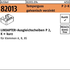 Pasadores de hierro fundido maleable R 82013 GTW 40 P2 M16/16.0 1 unidad de LINDAPTER - Product Image 1