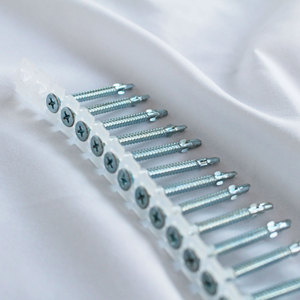 Plastic <b>Strip</b> Collated Drywall <b>Deck</b> Screw Self Drilling Screws with Wing White Zinc - Product Image 3