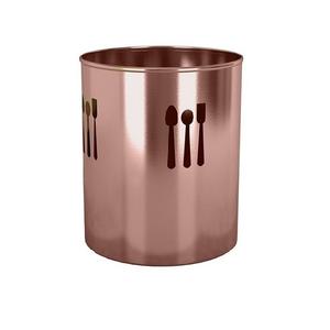 Porte-ustensiles martelé en cuivre antique Excellente qualité Caddy à ustensiles fait à la main Classique Élégant Nouveau Caddy à couverts en gros - Product Image 4