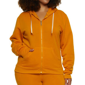 Sudadera con capucha de mujer con cremallera completa de alta calidad a la moda superventas fabricante de ropa personalizada de invierno de Garments Factory - Product Image 1