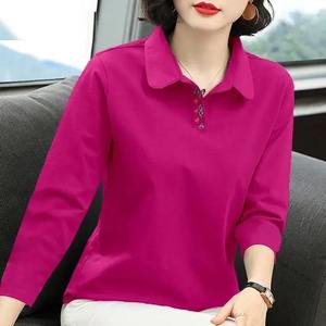 Top Trending <b>Polo</b> <b>Shirts</b> for <b>Women</b> Customize Design Breathable <b>Women's</b> <b>Shirt</b> High Quality Long Sleeves <b>Polo</b> <b>Shirts</b> - Product Image 2