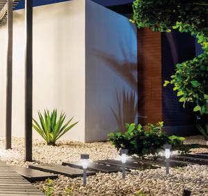 Lampada da giardino a LED solare Tuni, effetto pietra, IP44, 8500K, 1xAAA (GSC 201210015) - Product Image 4