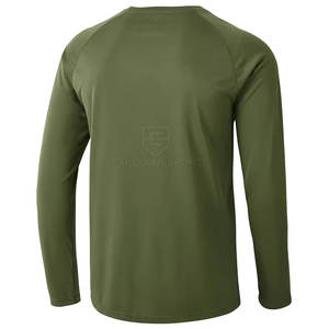 T-shirts à manches longues en coton 100% personnalisé OEM Été Utilisation en extérieur Respirant Écologique Séchage rapide Hommes - Product Image 2