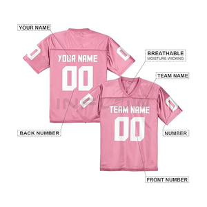 Camisetas de Fútbol Americano con Costuras Superiores para Jugadores, Conjunto para Adultos y Niños, Bordado de West Canaan, Malla Deportiva para Exteriores - Product Image 5