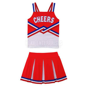 Uniforme de cheerleading de qualité de la meilleure qualité uniforme de cheerleading de couleur unie légère pour l'adulte - Product Image 1