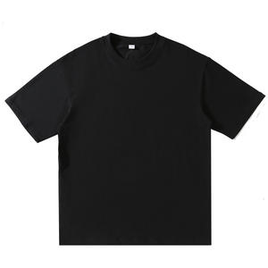 Camiseta de algodón en blanco de 260gsm al por mayor camiseta unisex de manga corta informal pesada de gran tamaño para hombres envío DDP - Product Image 2