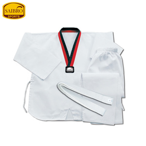 ชุดคาราเต้เทควันโดแขนยาว65% ผ้าฝ้ายโพลีเอสเตอร์35% ชุดฝึกศิลปะการต่อสู้ออกแบบโลโก้ได้ตามต้องการ - Product Image 2