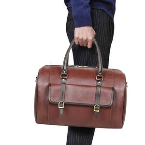 Sacs de voyage en cuir véritable personnalisés avec votre propre logo, meilleur matériau, sacs de voyage en cuir à étiquette privée - Product Image 5