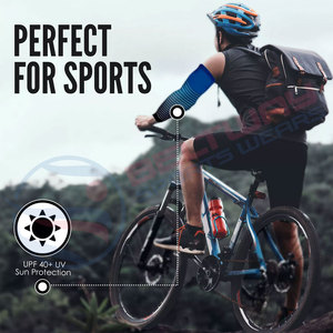 Haute qualité personnalisé coloré cyclisme bras manchon en gros Sublimation Sport Baseball coude orthèse Compression Sport manchon - Product Image 6