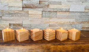 Conteneur de bougie en bois de luxe fait à la main, bougeoirs rustiques et élégants pour la décoration de la maison, les centres de table et les cadeaux, commandes en gros - Product Image 5