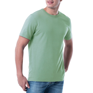 2025 été hommes coton T-shirt mode mince noir à manches courtes confortable décontracté col rond T-shirts haut vêtements pour hommes - Product Image 1