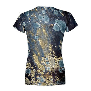 Camiseta con logotipo personalizado para mujer, camiseta transpirable de secado rápido con sublimación para mujer, camisetas de sublimación de talla de EE. UU. para mujer - Product Image 4